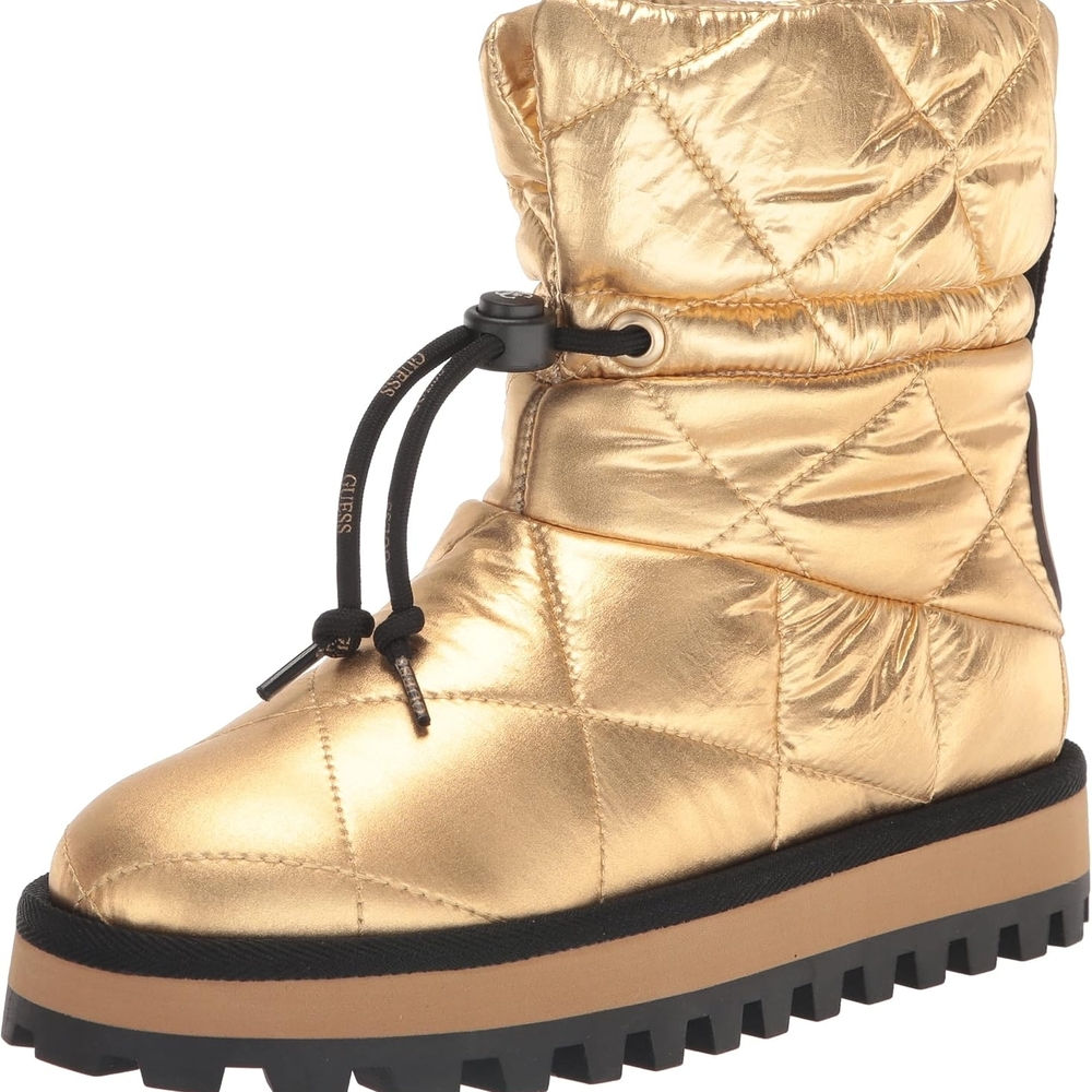 Guess Gold Leian Quilted Boots
